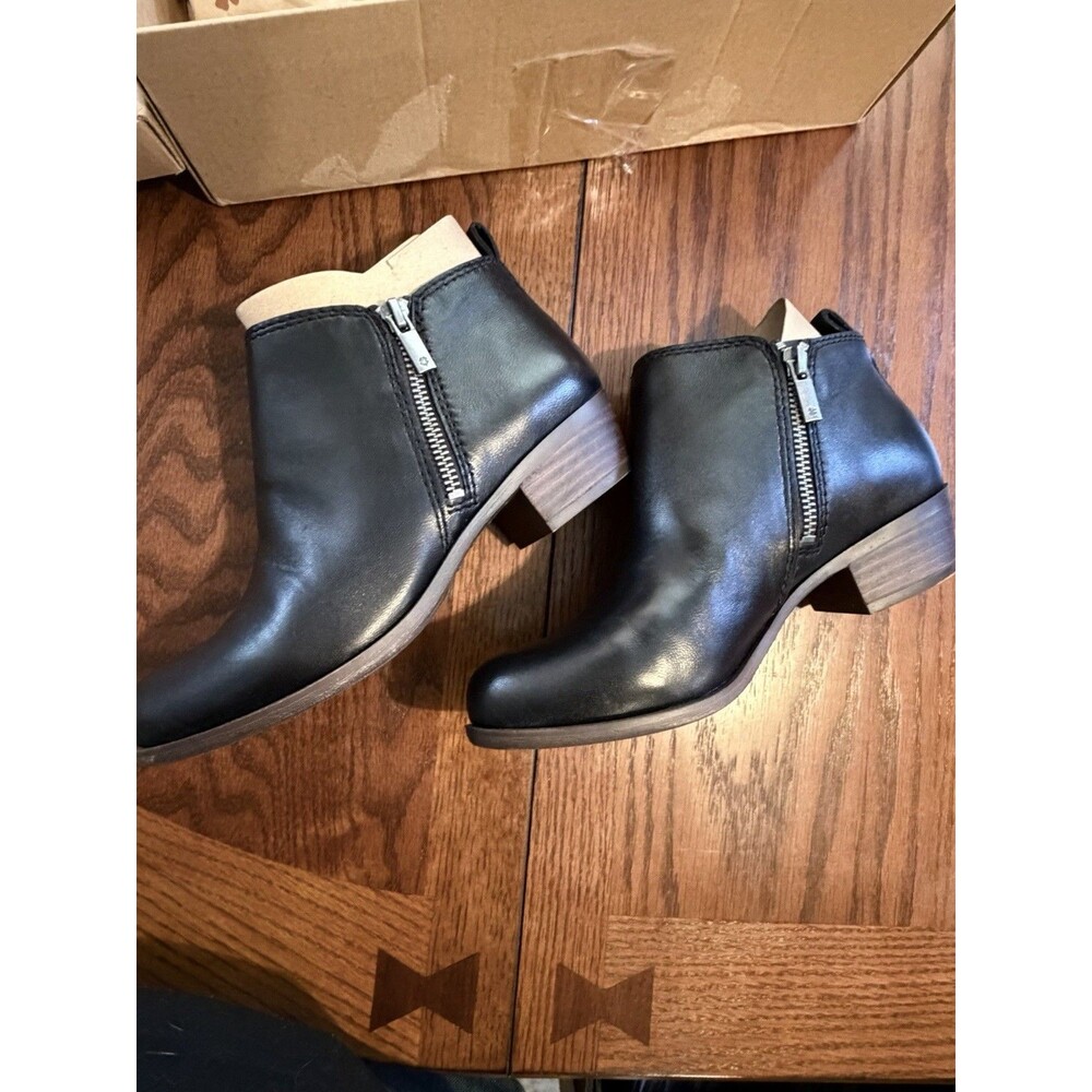 Lucky Brand Basel Black 6 W Black Bootie/boots